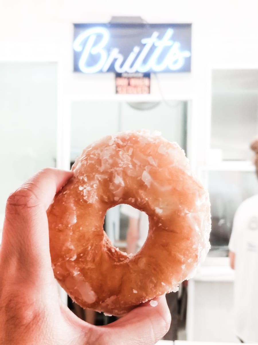 Walk to Britts Donuts from The Sunrise Shack