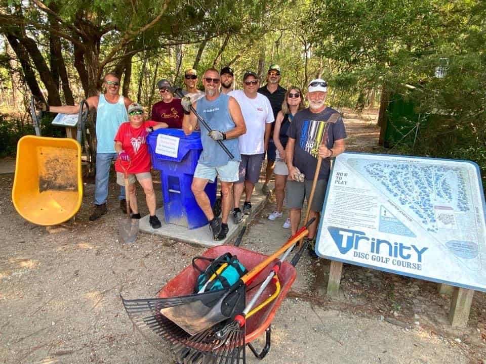 Trinity disc golf course at Good Hops in Carolina Beach, NC
