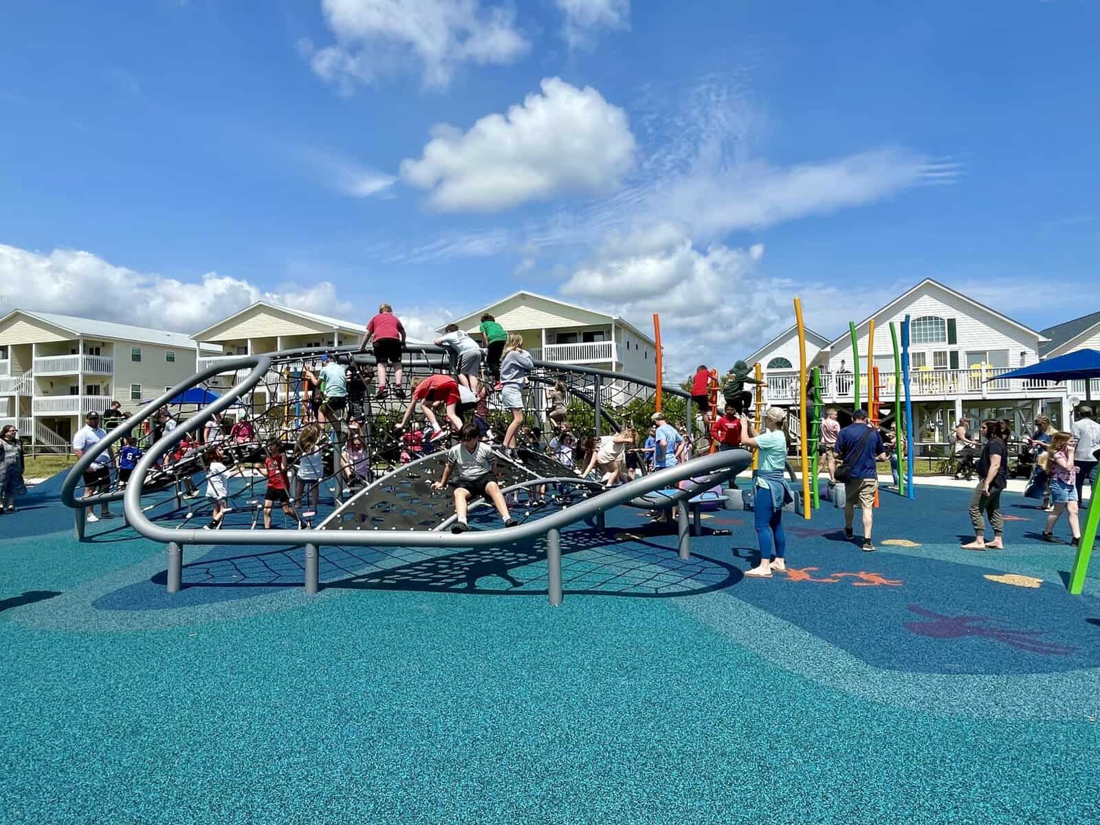 Brandy Myers Memorial Playground by the Carolina Beach Lake in North Carolina