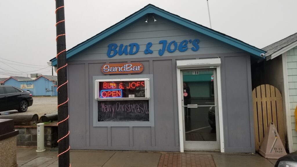 Bud and Joes Bar is Located in Kure Beach, North Carolina near the Kure Beach Boardwalk