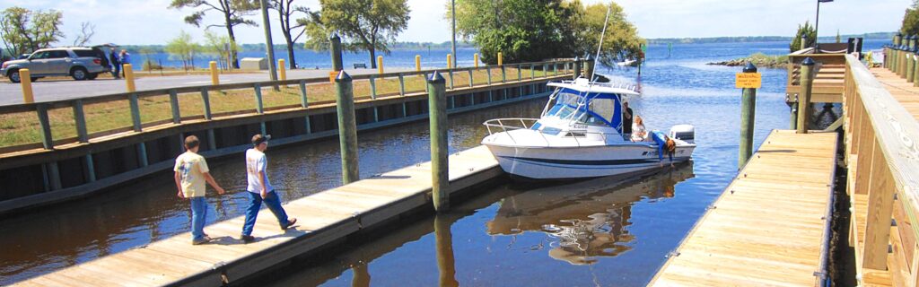 Carolina Beach State Park Boat Ramp, Dock and Marina Located in Carolina Beach, North Carolina