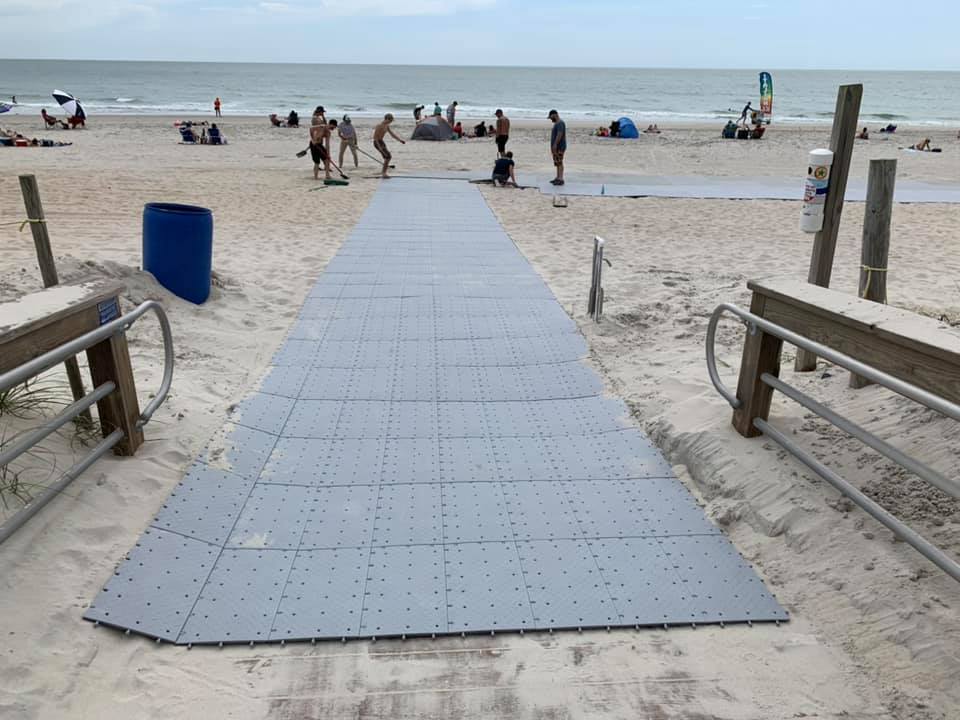 Carolina Beach Boardwalk Wheelchair Accessible Beach Access