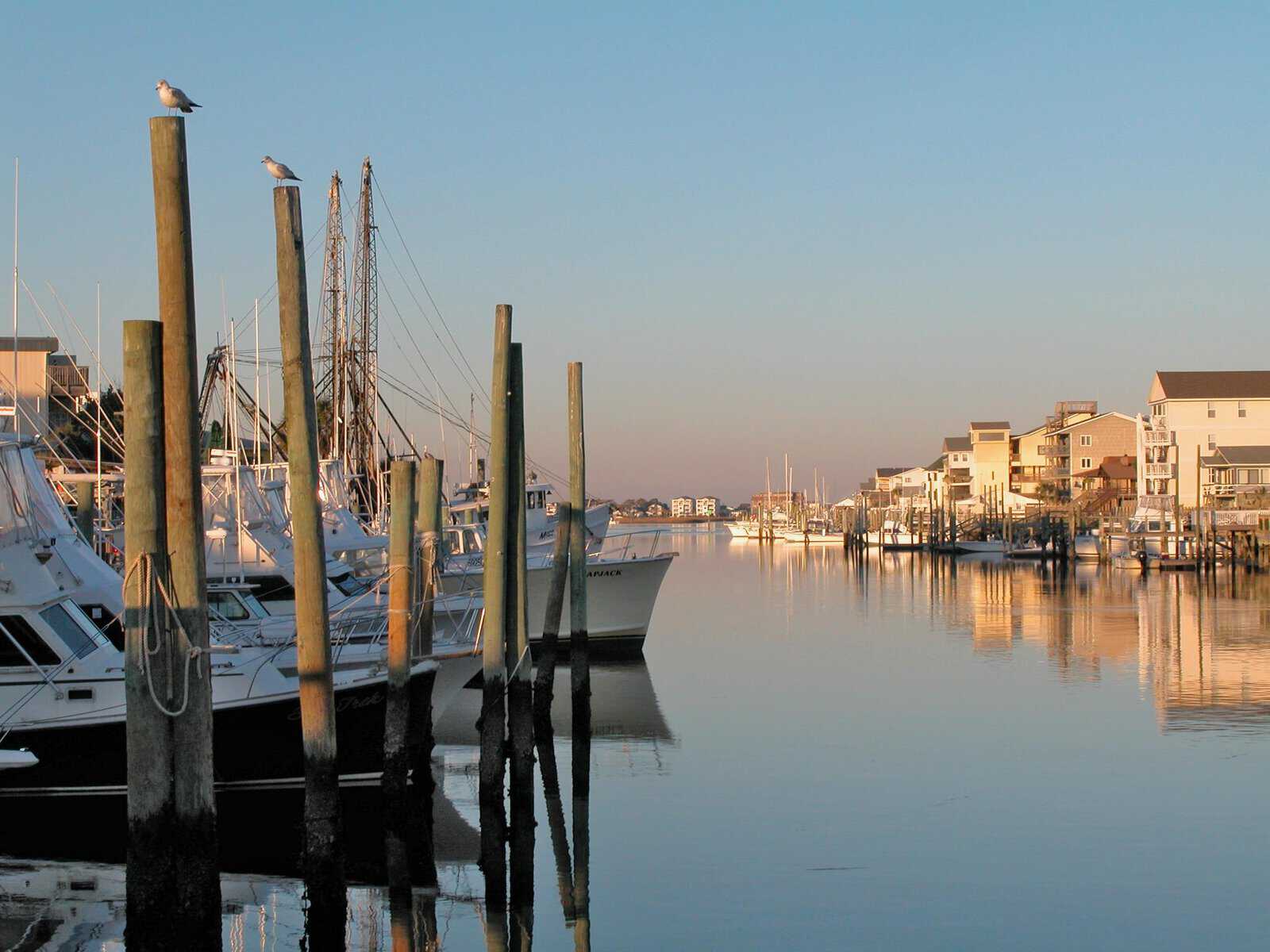 Carolina Beach Marina Harbor and Boat Dock is Located in Carolina Beach, North Carolina