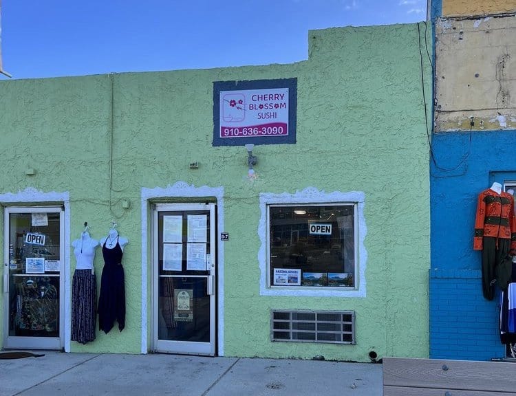 Cherry Blossom Sushi is Located in Carolina Beach, North Carolina along the Historic Carolina Beach Boardwalk