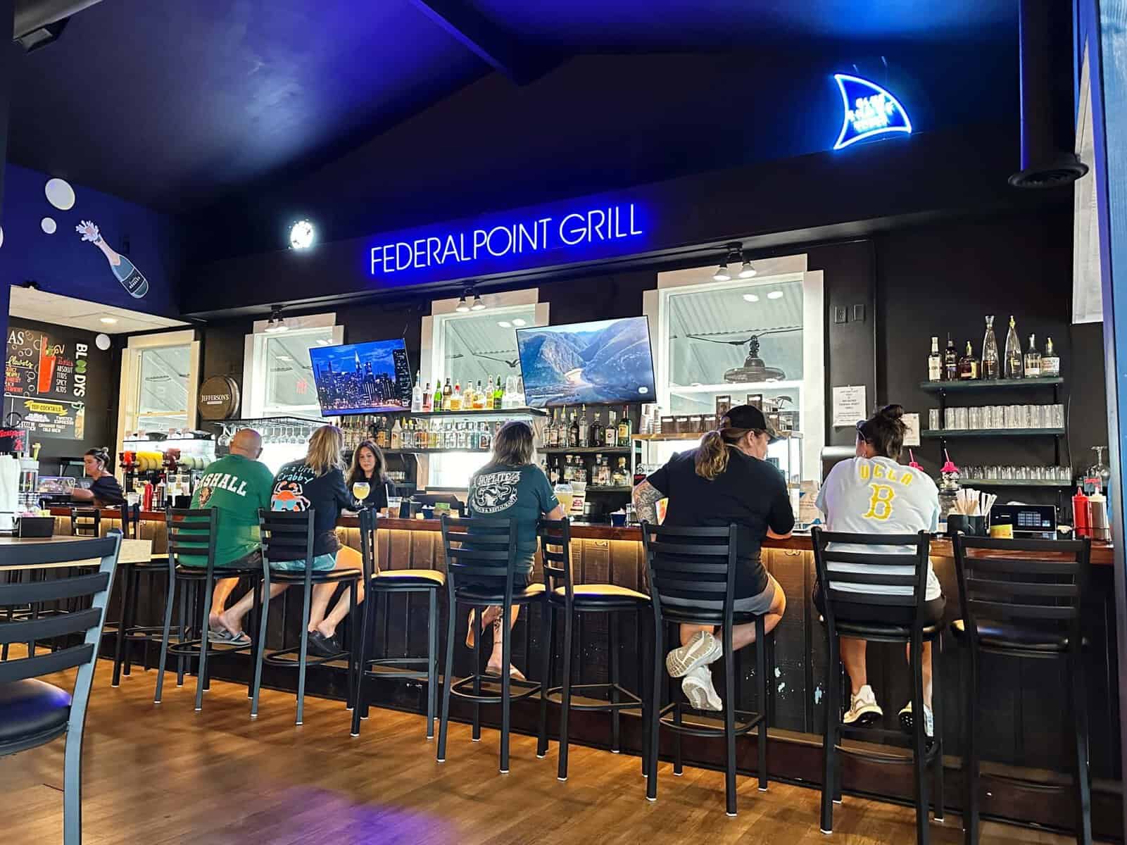 Federal Point Bar and Grill is a New Restaurant with Beautiful Marina Views Located in Carolina Beach, North Carolina
