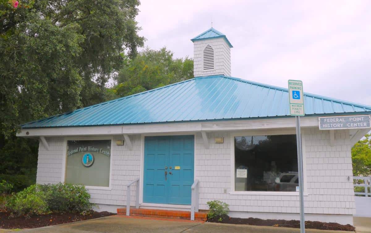 Federal Point History Society Center near Town Hall Celebrates Pleasure Island History and is Located in Carolina Beach, North Carolina