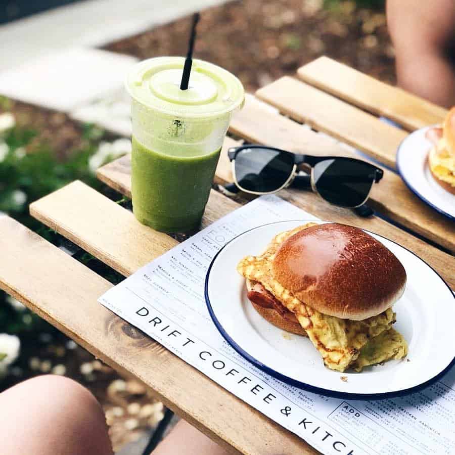 Ham Egg and Cheese from Drift Coffee and Kitchen Located in Carolina Beach, North Carolina