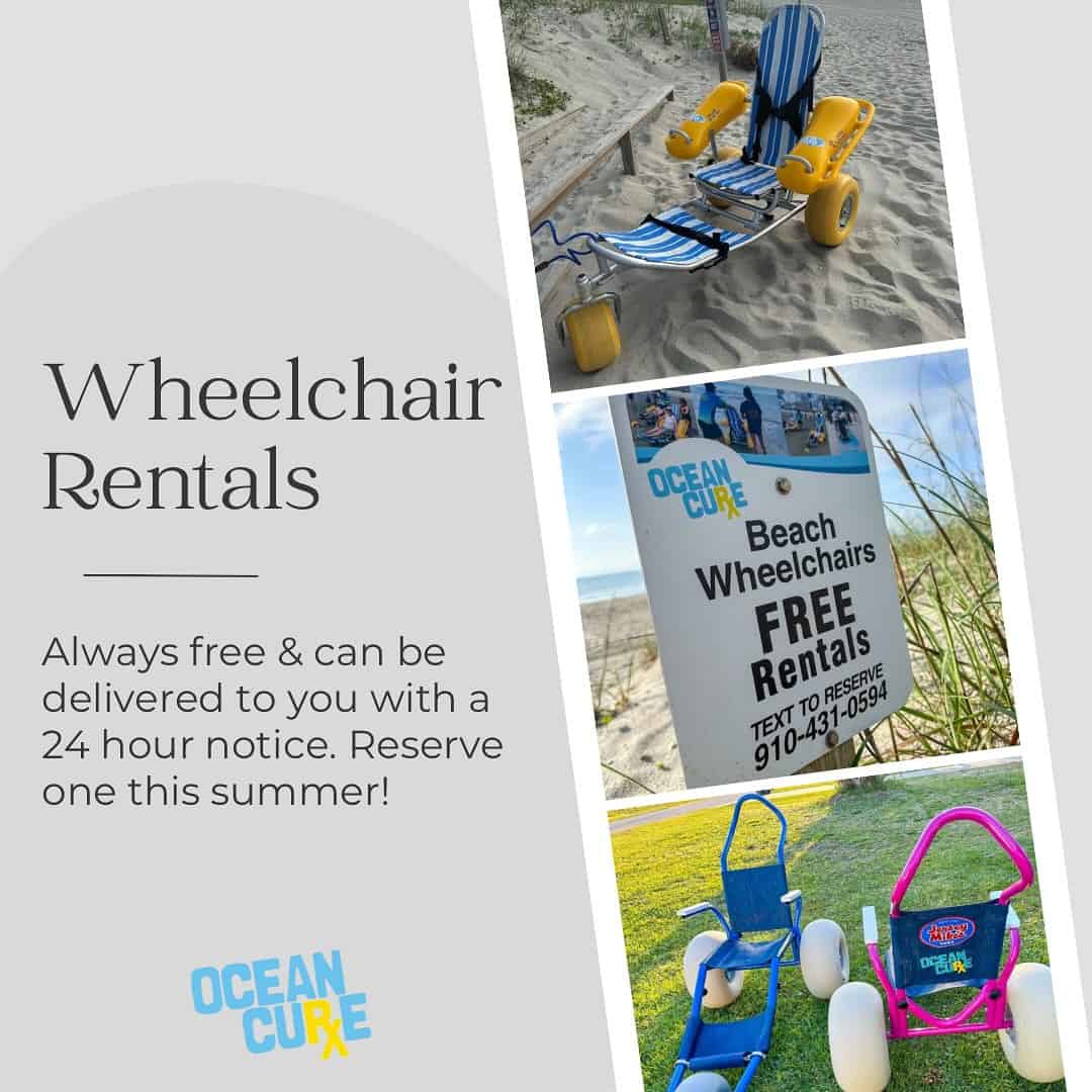 Ocean Cure Beach Wheelchair Rentals in Carolina Beach North Carolina