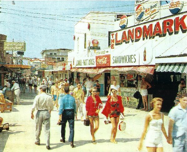 The Carolina Beach Boardwalk is steps from the beach - Reserve your next stay in a cintage historic beach cottage in North Carolina