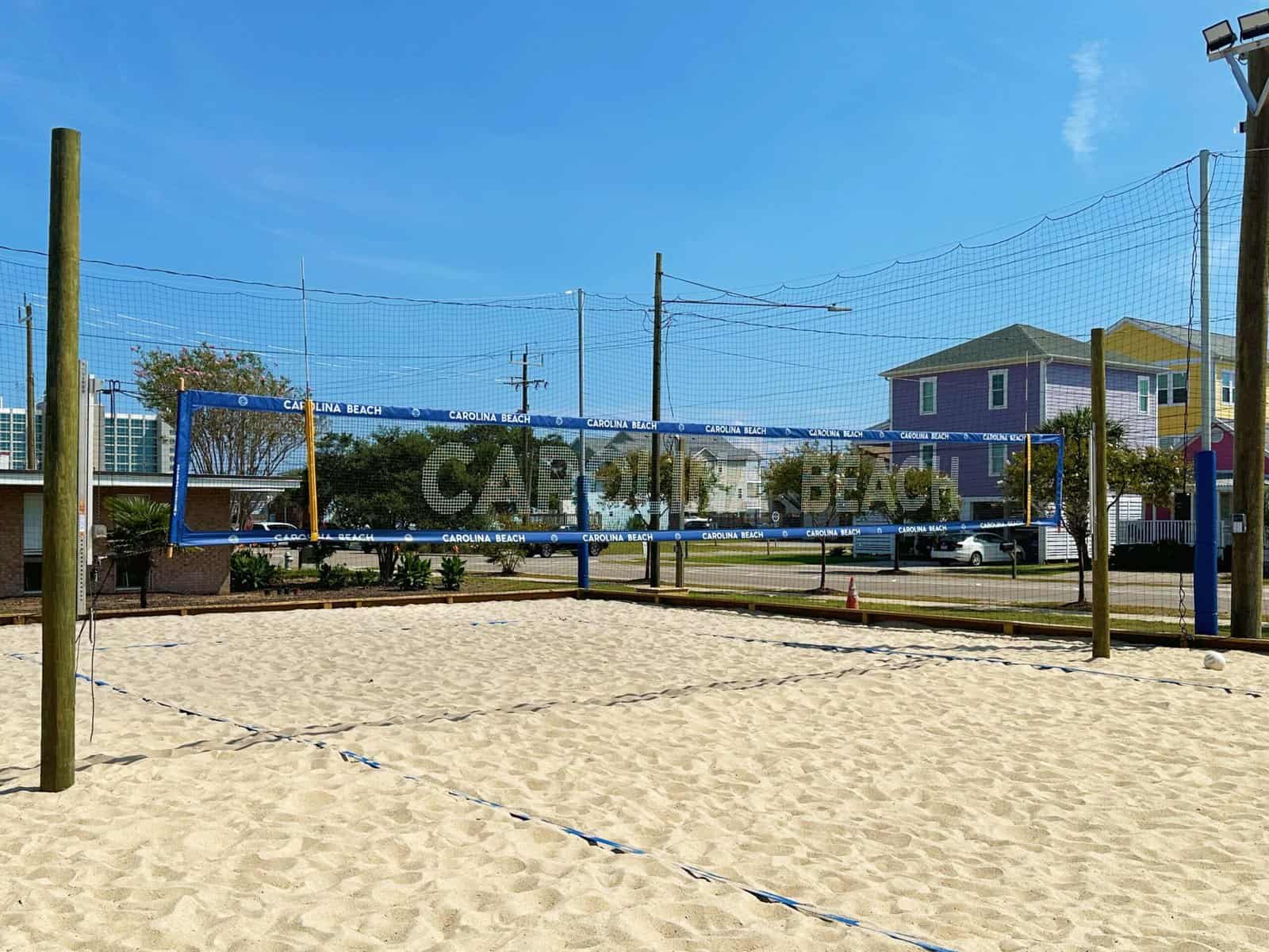 The Carolina Beach Sand Volleyball Court is Free to Play, Available Year Round, and Open to the Public Located in Carolina Beach, North Carolina along Cape Fear Blvd