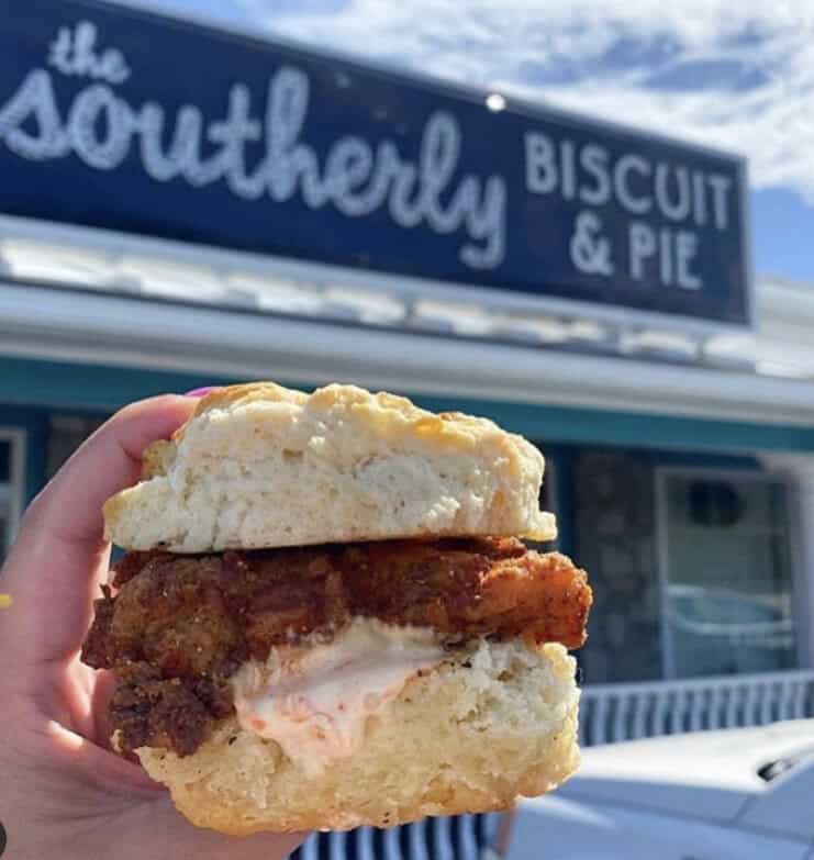The Southerly Biscuit and Pie is Located in Carolina Beach, North Carolina near the Historic Carolina Beach Boardwalk