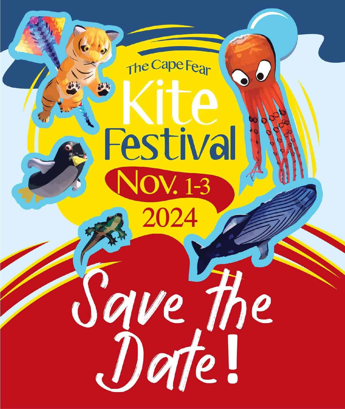 Save the Date for the 2024 Cape Fear Kite Festival in Fort Fisher
