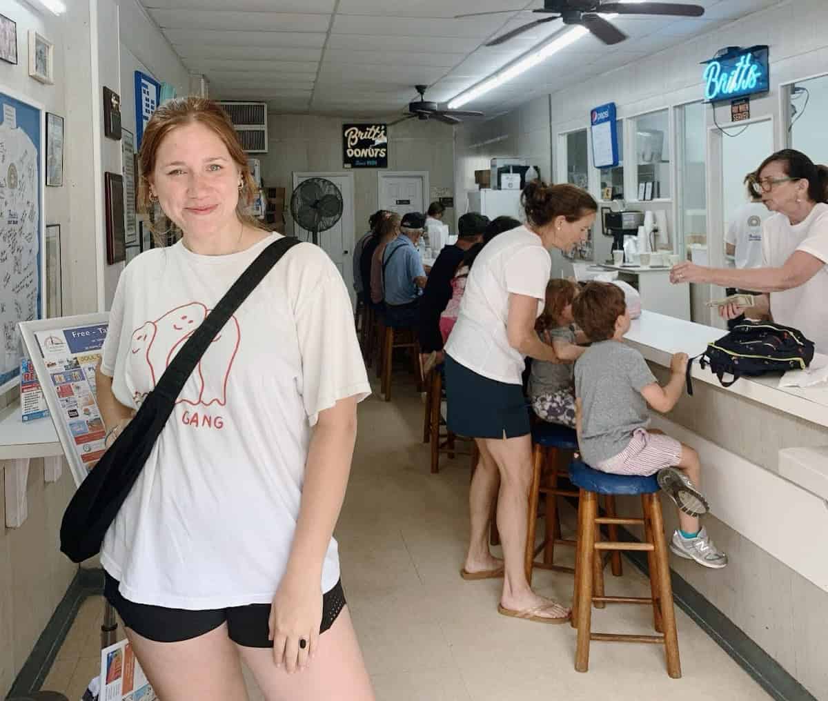Girls trip to Britts Donuts in Carolina Beach North Carolina