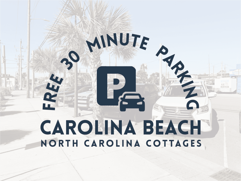 Free 30 Minute Parking in Carolina Beach North Carolina near the Boardwalk and Britts Donuts
