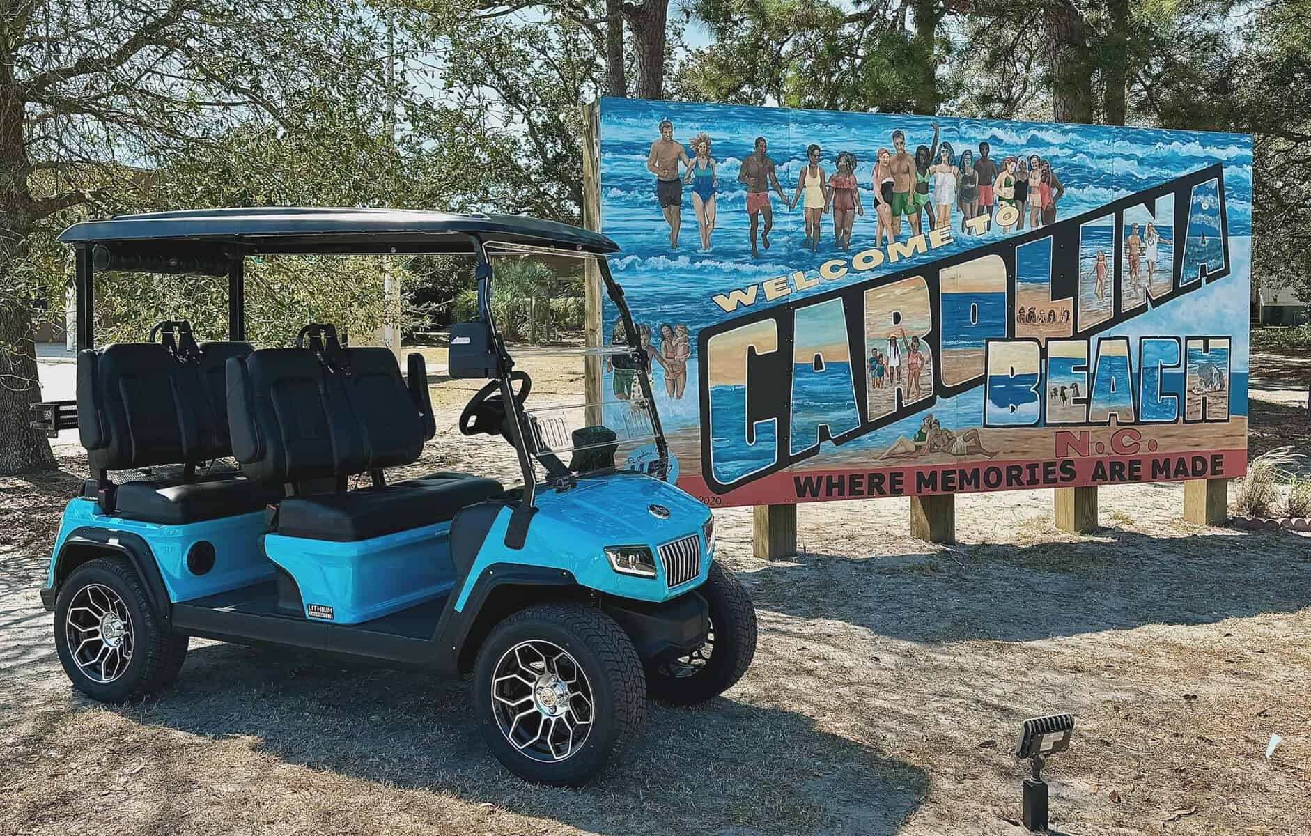 Where can I rent a golf cart in Carolina Beach?