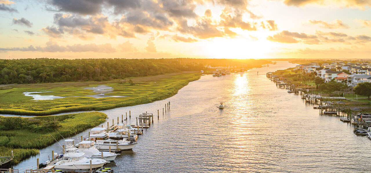 Intracoastal Waterway in North Carolina