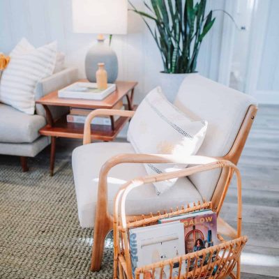 The Sunrise Shack has a charming design and coastal layout